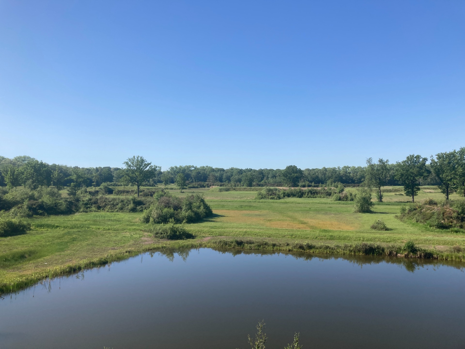 Vloethemveld van op de uitkijktoren